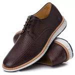 9004 Sapato Masculino Couro Premium Trice Cafe