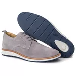 9004 Elite Couro Premium Camurça Cinza Chelsea