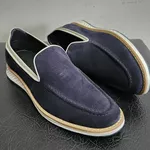 9008 Sapato Masculino Camurça Marinho Chelsea