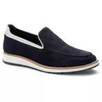 9008 Sapato Masculino Camurça Marinho Chelsea