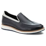 9008 Sapato Masculino Elite Couro Preto Chelsea