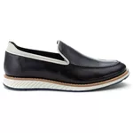 9008 Sapato Masculino Elite Couro Preto Chelsea