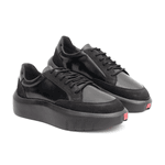 22005 Nobuck/Verniz Allblack Hongkong Preto