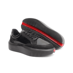 22005 Nobuck/Verniz Allblack Hongkong Preto