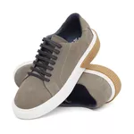 17000 Nobuck Cinza Londres Gelo/Amber
