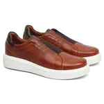 5501 Sapato Casual Masculino Milao Comfort Castor