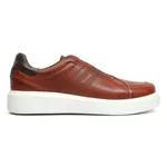 5501 Sapato Casual Masculino Milao Comfort Castor