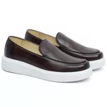 5503 Slip On Masculino Milao Comfort Café