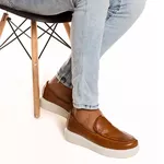 5503 Slip On Masculino Milao Comfort Castor