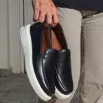 5503 Slip On Masculino Milao Comfort Preto