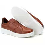 5504 Casual Masculino Milao Luvado Comfort Castor