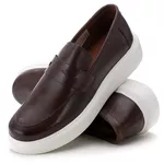 5506 Sapato Slip On Masculino Milao Café