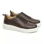 5509 Sapato Masculino Comfort Milao Café