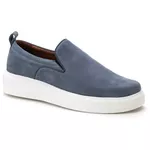 5511 Sapato Slip On Milao Camurça Azul Claro