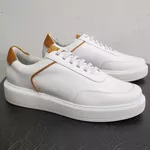 5512 Sapato Masculino Casual Milao Comfot Branco Castor