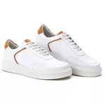 5512 Sapato Masculino Casual Milao Comfot Branco Castor