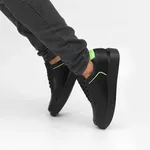 5512 Sapato Masculino Casual Milao Comfot Preto Verde