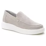 5513 Slip On Masculino Em Couro Milao Areia