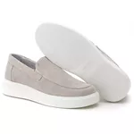 5513 Slip On Masculino Em Couro Milao Areia