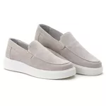 5513 Slip On Masculino Em Couro Milao Areia