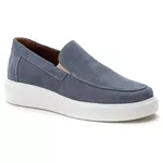 5513 Slip On Masculino Em Couro Milao Azul