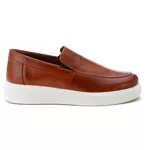 5513 Slip On Masculino Em Couro Milao Castor
