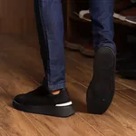 18001 Nobuck Preto Olimpo Preto/Branco