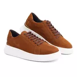 18004 Nobuck Castor Olimpo Branco/Amber