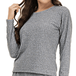CONJUNTO INVERNO BRUSH TRICOT CINZA - CINZA