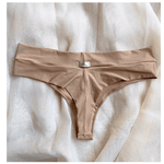 CALCINHA BIQUINÍ FIO DENTAL DUPLO CHOCOLATE - CHOCOLATE