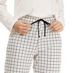 PIJAMA LONGO COM SIILK ALGODÃO OFF-WHITE - OFF-WHITE