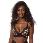 SUTIÃ SEM BOJO COM ARO EM RENDA E FLUITY - ONÇA