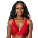 SUTIÃ SEXY EM RENDA SEM BOJO E COM ARO - RUBI