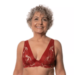 SUTIÃ SEM BOJO COM ARO EM RENDA E TULE - TERRA