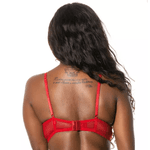 SUTIÃ SEXY EM RENDA SEM BOJO E COM ARO - RUBI
