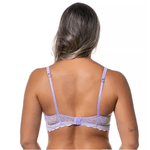 SUTIÃ SEM ARO COM BOJO EM RENDA - LILAS