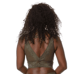 TOP EM RENDA SEM ARO COM BOJO MACIO E ALONGADO - VERDE MAJOR