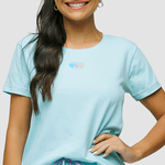 PIJAMA LISO COM APLIQUE PREMIUM - TURQUESA