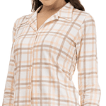 CHEMISE MANGA LONGA XADREZ ALGODÃO PREMIUM - XADREZ