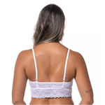 TOP FAIXA EM RENDA COM BOJO SEM ARO - BRANCO