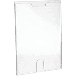 Display Expositor de Folheto e Informativo Office 32x24cm A4 Dupla Face Vertical Horizontal Cristal
