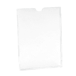 Display Expositor de Folheto e Informativo 31x23cm A4 Vertical Horizontal Frente Única Cristal