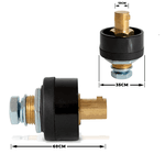Conector Macho Painel 13MM 35-50MM² 315A Diâmetro 38MM Ômega