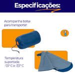 Saco de Dormir Térmico -1,5ºC A -3,5ºC Ômega