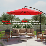 Ombrelone Lateral Guarda-Sol 3M X 2,5M Ômega