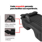 Colchão Cama Inflável para Carro 135 X 84CM Ômega