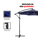 Ombrelone Lateral Guarda-Sol 3M X 2,5M Ômega