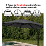 Ombrelone Lateral Guarda-Sol 3M X 2,5M Ômega