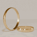 Alianças de noivado casamento em ouro 18k 750 tradicional abauladas tradicionais 2.5mm