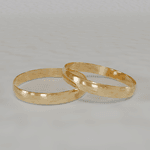 Alianças de noivado casamento em ouro 18k 750 tradicional abauladas tradicionais 3mm